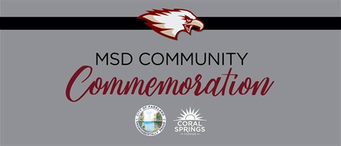 MSD Community Commemoration decorative logo